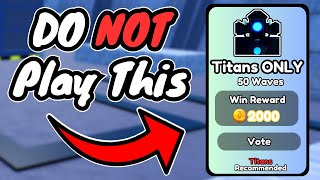 I tried TITANS ONLY Mode Toilet Tower Defense [upl. by Dnaltruoc]