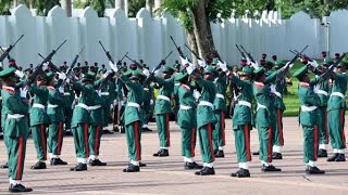 The Moment You Wont Believe The Nigerian Army Silent Drill Squad in Action [upl. by Ahaelam554]