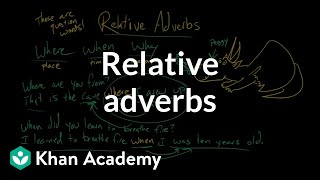 Relative adverbs  The parts of speech  Grammar  Khan Academy [upl. by Aroon]