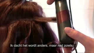 Echt anders Van futloos geblondeerd haar naar volle donker rood met super volume  video [upl. by Ignatz]