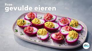 Gevulde eieren in ‘t roze – recept – Allerhande [upl. by Rosario327]