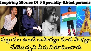 Disabled Persons Success Stories In Telugu  Nick Vujicic  Arunima Sinha  Stephen Hawking  Helen [upl. by Gnuoy]