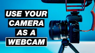 🔴 How to Use Your DSLR as a WEBCAM Canon EOS Webcam Utility Free Software [upl. by Nahem445]