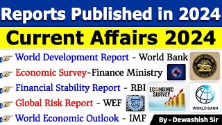 Reports and Index 2024  Published by Various Organisations  Tricks To Remember  By Dewashish Sir [upl. by Cornelie70]