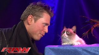 The Miz tries to recruit Grumpy Cat as a costar Raw November 17 2014 [upl. by Gasper]