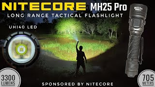 Nitecore MH25 Pro Review amp Beamshots Comparison with MH12 Pro Klarus XT12GT Pro Wurkkos TD01 [upl. by Yelrehs]