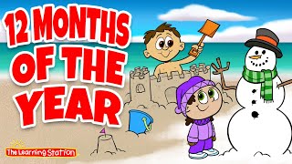 12 Months of the Year ♫ Learn Months Song ♫ with Don Monopoli ♫ Kids Songs by The Learning Station [upl. by Meghann266]