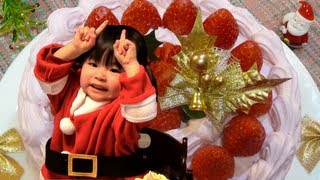 クリスマスレシピ「苺づくしのクリスマスケーキ」を作る Japanese Christmas Cake [upl. by Verne]