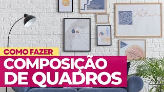 Como fazer composição de quadros na parede  SIMPLICHIQUE [upl. by Ehudd]