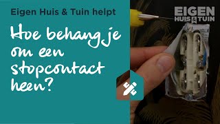 Hoe behang je om een stopcontact heen  Eigen Huis amp Tuin helpt [upl. by Maddalena]