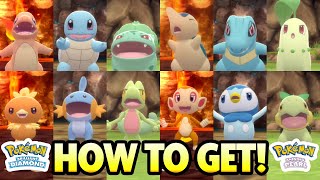 How to get ALL STARTER POKEMON in Pokemon Brilliant Diamond Pokemon Shining Pearl [upl. by Fraya]