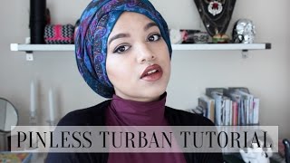 Pinless Turban Tutorial [upl. by Elram]