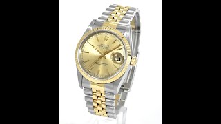 Rolex Oyster Datejust Ref 16233 LC100 FM15661 [upl. by Boleslaw]