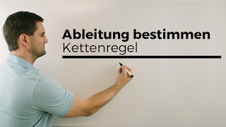 Kettenregel zum Ableiten Verkettungen Ableitung Funktionen  Mathe by Daniel Jung [upl. by Ynaffad]