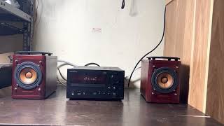 Onkyo CRN765 ghÃ©p loa mÃ ng gá»— Victor AK1 [upl. by Llenyar253]