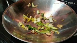 Easy way to Season Stainless steel wok pan or skillet [upl. by Hamfurd]