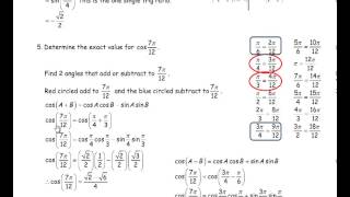 MHF4U Unit 4 Test Review Solutions Trigonometry [upl. by Lertnek44]