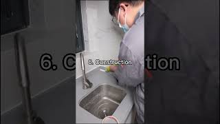 How to use silicone sealant beside washing sink？archeitecture siliconesealant washbasin sealing [upl. by Htabmas]