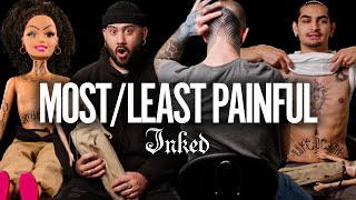 I Felt My Soul Leave My Body Most and Least Painful Places to Get a Tattoo  Tattoo Artists React [upl. by Orlantha]