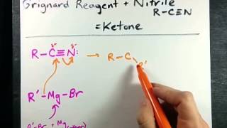 Grignard Reagent  Nitrile  Ketone Mechanism [upl. by Viquelia]