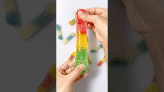 하리보 대왕 젤리 만들기🐛Haribo BIG Worms Gummy DIY with Nano Tape 실리콘 테이프 [upl. by Walburga]