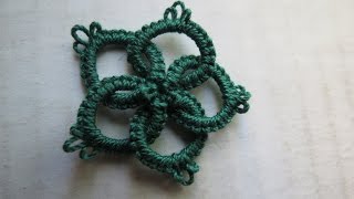 Needle Tatting Interlock Rings [upl. by Kurt880]