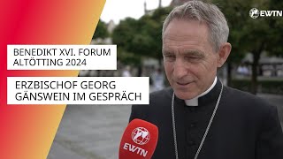 Erzbischof Georg Gänswein  EWTNTV auf dem Benedikt XVI Forum Altötting 2024 [upl. by Cralg]