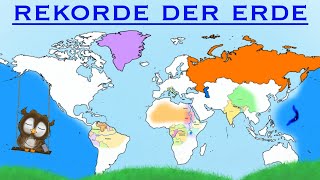 geografische Rekorde der Erde lernen [upl. by Nylhsa]