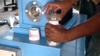 semi automatic paper cup machine operation [upl. by Yona]