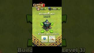 Builder hut upgrade clashofclans keepclashing coc clashbeing supercell clashing clash viral [upl. by Portingale]