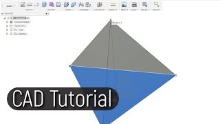 How to draw a Tetrahedron in Fusion 360 [upl. by Nennek]