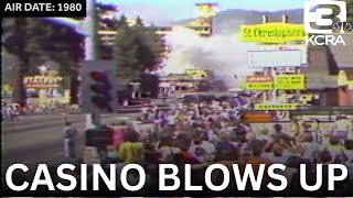 Video from 1980 shows bomb exploding inside Harveys hotel in South Lake Tahoe [upl. by Campagna7]