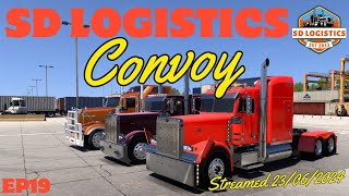 Breaking in the new truck SD Logistics Company Convoy [upl. by Aliekat]