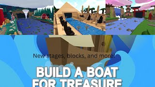 Build a boat for treasure update new stages blocks and more sorry im late for this update [upl. by Anawad]