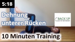 Unterer Rücken dehnen  10 Minuten Training [upl. by Airehs997]