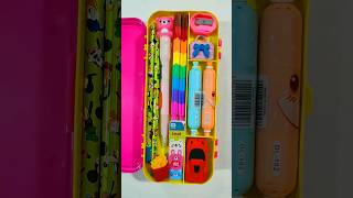 Ultimate Pencil Case With filling Stationery Geometry Box filling stationery pencilcase shorts [upl. by Granlund]