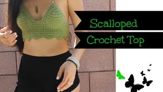 Scalloped Crochet Top [upl. by Arted614]