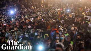 Thousands protest in Russia calling for Alexei Navalny’s release [upl. by Ellord]