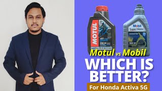 Motul vs Mobil The Ultimate 10W 30 Engine Oil for Activa5G [upl. by Janina]