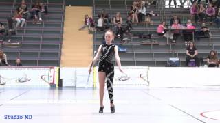 TWIRLING BATON FFTB  FINALE N3 2015  Alison MIRAUX  Cadette  1ère [upl. by Nytsirhc]