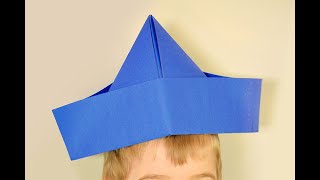 How to Make a Paper Hat  Easy Paper Hat Tutorial [upl. by Egiedan]