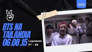 LEGENDADO PTBR BTS na Tailândia  Acabamos de chegar  060815 [upl. by Johppa858]