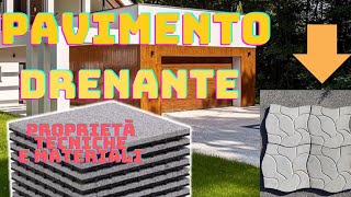 Pavimento Drenante  tecniche e materiali utilizzati per realizzare pavimenti drenanti [upl. by Gayn]