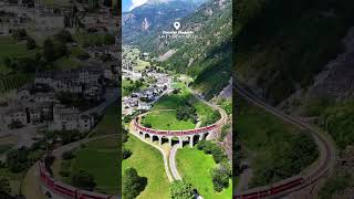 Circular Viaduct Switzerland 🇨🇭 switzerland nature photography shorts [upl. by Yecad]