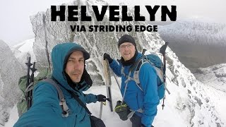 Helvellyn via Striding Edge in Winter  GoPro Hero 3 [upl. by Shirlee674]