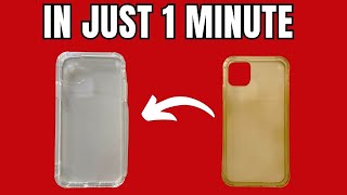 How To Clean Clear Phone Case And Get It Looking Like New [upl. by Joice]