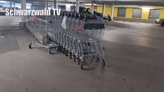 🚨🛒 Beweisvideo Einkaufswägen versperren Durchfahrt im KauflandParkhaus Rheinfelden 15072024 [upl. by Ayidah]