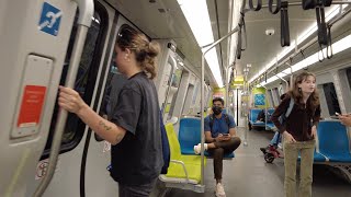 4K BART Train Ride from Downtown Berkeley to Embarcadero San Francisco Recorded Sept12 2023 [upl. by Bert913]