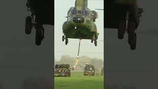 Heavy Lift Operations Dutch CH47 Chinooks Sling Load Training [upl. by Nivlag]