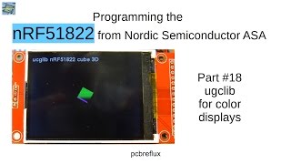 nRF51822 18 ucglib with ili9341 english [upl. by Nnylhtak]